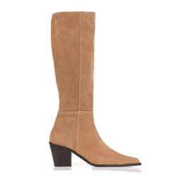 Bota Salto Médio Shammy Tan