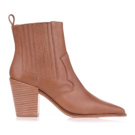 Bota Salto Médio Atanado Caramel
