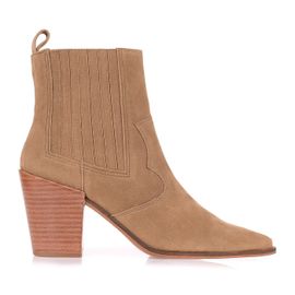 Bota Salto Médio Shammy Tan
