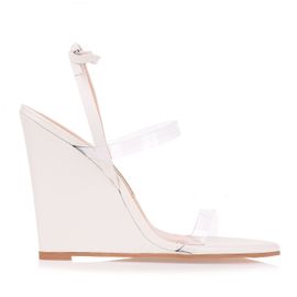 Anabela Salto Alto New Couro Ice