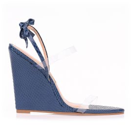 Anabela Salto Alto New Snake Safira