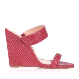 Anabela Salto Alto New Snake Coral
