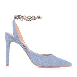 Slingback Salto Alto Denim