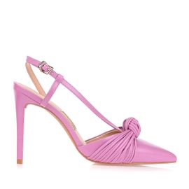 Slingback Salto Alto New Couro Orchid