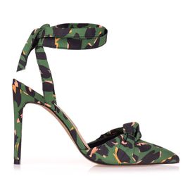Slingback Salto Alto Wild Leo Green