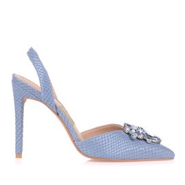 Slingback Salto Alto New Snake Heaven