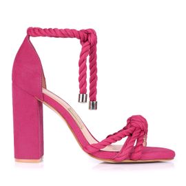 Sandália Salto Alto Cord Pink
