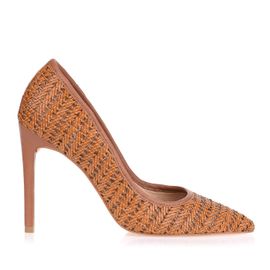 Scarpin Salto Alto Trisse Caramelo