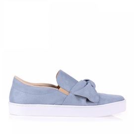 Tênis Nó Camurça Denim