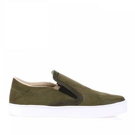 Tênis Slipper Camurça Militar