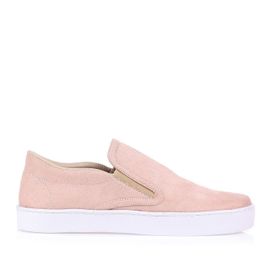 Tênis Slipper Camurça Nude