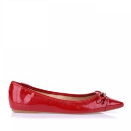 Sapatilha Verniz Molhado Vermelho