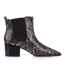 Bota Salto Médio Grosso Snake Pele