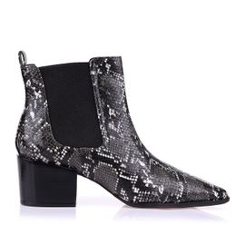 Bota Salto Médio Grosso Snake Off White