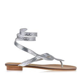 Flat Metal Snake Silver