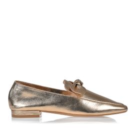 Mocassim Metalizado Ouro Light
