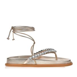 Flat Salto Baixo New Metal Champagne