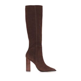 Bota Salto Alto Shammy Brown