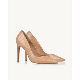 Scarpin Salto Alto Aligator Pele