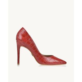 Scarpin Salto Alto Aligator Red