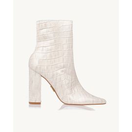 Bota Salto Alto Aligator Off White