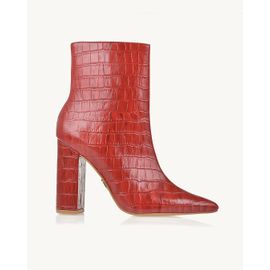 Bota Salto Alto Aligator Red