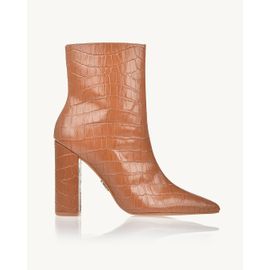 Bota Salto Alto Aligator Caramelo