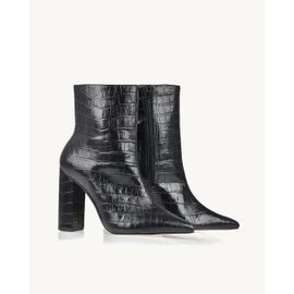 Bota Salto Alto Aligator Preta