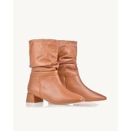 Bota Salto Médio Touch Caramelo