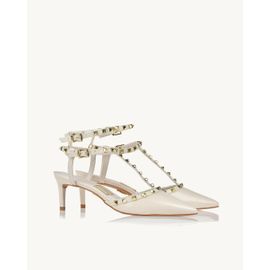Slingback Salto Médio Milano Off White