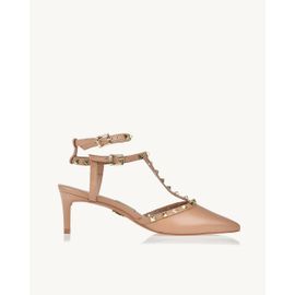 Slingback Salto Médio Milano Pele