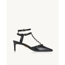 Slingback Salto Médio Milano Preta