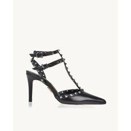 Slingback Salto Médio Milano Preta
