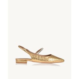 Flat Croco Or