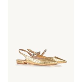Flat Croco Or