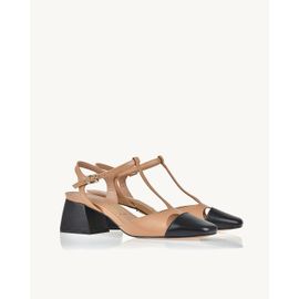 Slingback Salto Médio Milano Preta