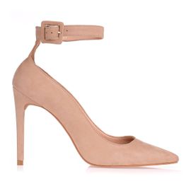 Scarpin Salto Alto Nobuck Nude