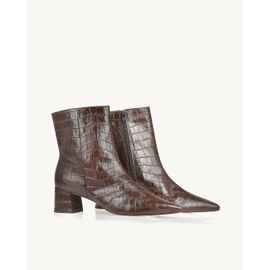 Bota Salto Médio Aligator Coffee