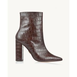 Bota Salto Alto Aligator Coffee