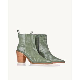 Bota Salto Médio Aligator Olivine