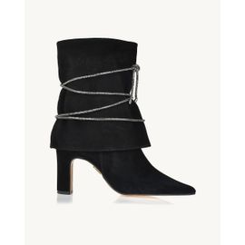 Bota Salto Médio Chamois Preta