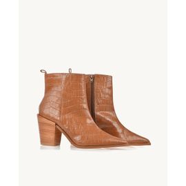 Bota Salto Médio Aligator Caramelo