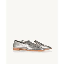 Mocassim Metalizado Old Silver