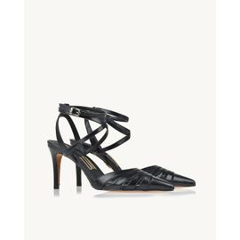 Slingback Salto Médio Milano Preta