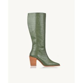 Bota Salto Médio Aligator Olivine