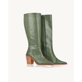Bota Salto Médio Aligator Olivine