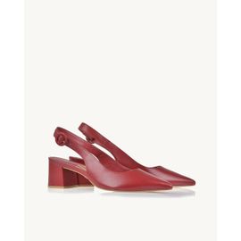 Slingback Salto Médio Milano Burgund