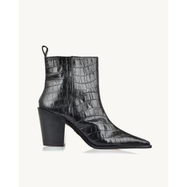 Bota Salto Médio Aligator Preta