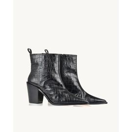 Bota Salto Médio Aligator Preta