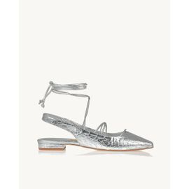 Flat Croco Silver